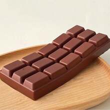 1个 6.3*2.76 英寸创意逼真慢回弹巧克力香味减压挤压玩具 - 棕色 - 查看 4