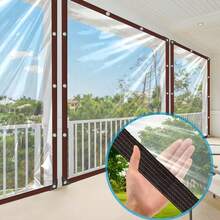 Heavy Duty Clear Plastic Tarp With Grommets Windproof And Snowproof Outside Patio Henhouse Porch Gazebo Plant Garden Tarpaulin Outdoor Protection For Camping Skylights Gazebo Event Organizers - 200x400cm - View 5