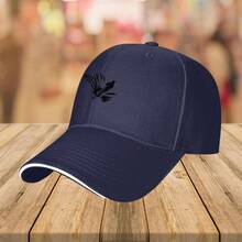 1pc Navy Blue Baseball Cap With Water Sports Graphic - Breathable Polyester, Lightweight & Machine Washable, Perfect For Surfing, Wakeboarding & Water Enthusiasts, Urban Style Hat For All Seasons, Water Sports Gear| Sporty Cap Design| Durable Headgear - màu đen - Xem 7