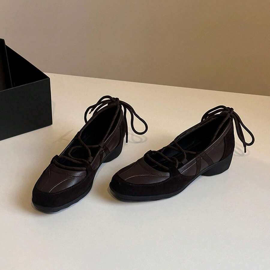 Women Canvas Shoes - Brown - View 1