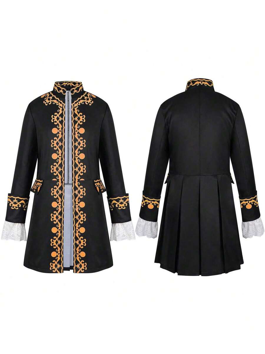 Men Cosplay Clothing - Black - View 1