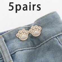 2/4/5 Pairs Cat Claw Cincher Buckle, Seamless Adjustable Waist Cincher, No Sewing No Drilling Required