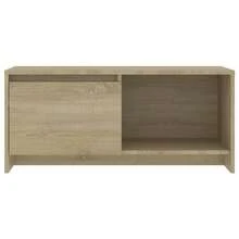Mobile porta TV vidaXL Sonoma rovere 90 x 35 x 40 cm in legno composito - Cammello - Visualizzare 5