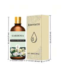 100毫升/30毫升/10毫升栀子花香氛精油，栀子花精油，适用于香薰机、加湿器、肥皂/蜡烛制作，男女皆宜，理想礼品