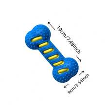 1pc Dog Chew Toy Bone, Durable Teething Stick With Sound For Medium/Large Dogs - Multicolor - View 2