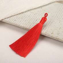 悬挂式丝绸流苏缝纫流苏饰边钥匙流苏，用于DIY装饰窗帘。