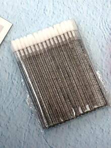 50pcs/100PCS Sparkling Lip Brush, Disposable Lip Brush, Crystal Rod Flocking Lip Brush, Lip Gloss Applicator, Lipstick Glow Stick, Applicator Perfect Makeup Tool (Multi-Color) - Multicolor - View 6