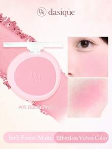 Dasique Matte Blush Palette, Highly Pigmented Long-Lasting Luminous Lightweight Natural Blush Makeup, Fashion Women's Cosmetic Brand, Essential Christmas Gift For Her, Bridal Wedding, Summer, Valentine's Day, Vacation - #05 Blush Pink - 查看 1