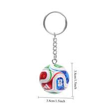 1pc 2026 Memorial Edition Football Keychain, 3D Keyring, Unisex Football Fan Collectible Gift - Multicolor - View 2