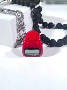 LED Display Screen, Elegant Appearance, Rhinestone Finger Counter, Easy To Wear On Hand, Suitable For Prayer Counting, Exercise Counting, Knitting Counting, Etc. - Multicolor - View 10