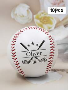 Custom Baseball With Name, Personalized Baseball Gifts, Customized Text Baseballs, Customizable Christmas Gifts, Team Balls, Keep Sakes, Best Gift For Boyfriend Or Brother, Birthday Gifts, Baseball Fans, Fashion, Casual, Cartoon Pattern, Vacation/School/Competition, Father, Family, Business, Mother - Style a - View 33