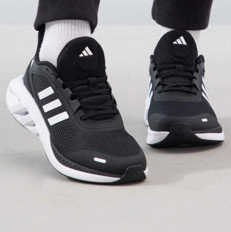 Adidas Unisex Running Shoes, New Mesh Breathable Casual Sports Sneakers - Black - View 1