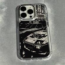 Carcasa de Carreras Paralelas Adecuada para iPhone 16 para iPhone 16 pro max/16plus/16pro/para iPhone 15 pro max/15plus/15pro/14plus/14promax/14pro/iPhone13 pro max/13pro/12pro/12promax/11promax/11pro/para iPhone 11 carcasa suave para iPhone 17 anti caída 8 Plus/7 Plus - transparente - Ver 2