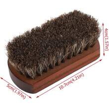 EstiloCepillo Para Zapatos De Crin De, Suave, Profesional, Cerdas De Pelo De Caballo, Zapatos, Pulido, Cepillo De Limpieza, Botas Y Herramienta Para El Cuidado De Zapatos DeVersióN Mejorada - 1 - Ver 4