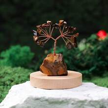 1pc Crystal Tree Of Life,Handmade Healing Gemstones,Amethyst Money Tree,Good Luck Gifts For Women Men,Crystal Trees For Positive Energy,Meditation,Home,Living Room,Office Decor - Multicolor - View 17