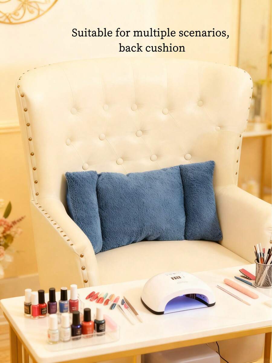 三档可调节腰枕 - 加厚柔软设计，适用于缓解下背部/上背部、颈部和腿部压力，可用于汽车、办公室、床、沙发、美甲椅等场所 - 便携式姿势矫正器