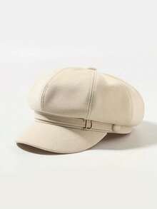 Women's Autumn And Winter Hat, British Style, Retro Eight-Sided Hat, Fashionable And Versatile Duckbill Beret, Japanese Artist Cap. Suitable For Daily Matching And Autumn Accessories, Perfect For Going Out, Walking, Shopping, And Everyday Wear. - View 10