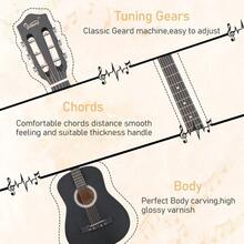 38 Beginner Acoustic Guitar Starter Kit/Gig Bag, Strings,Strap,Pick,Blac - 1 - Xem 7