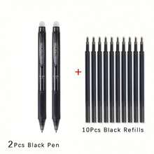 66支可擦笔，0.5mm中号笔尖，适用于儿童、学生、学校、办公室、文具、礼品 - 6种颜色包括蓝色、黑色、红色、绿色、浅蓝色、橙色、紫色、玫瑰红、棕色、浅绿色、黄色、粉色 - 适用于返校、万圣节、感恩节、圣诞节、生日等场合。 - 彩色 - 查看 16