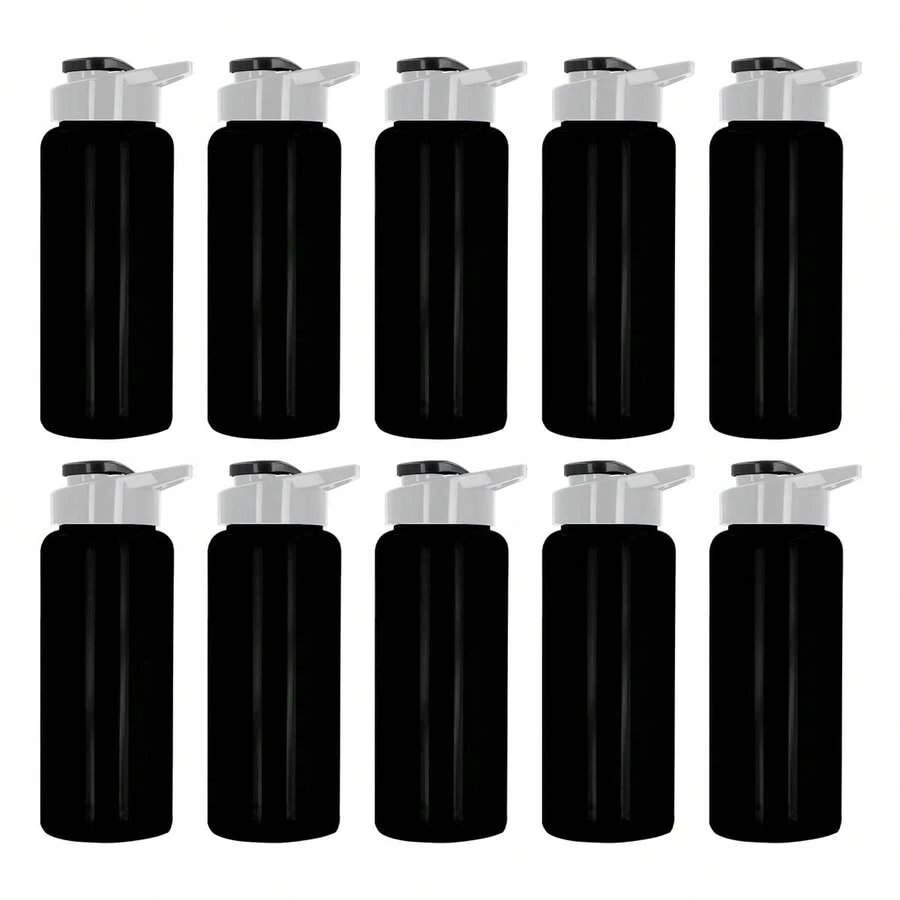PromoClick Sports Bottle - Solid Black - View 1