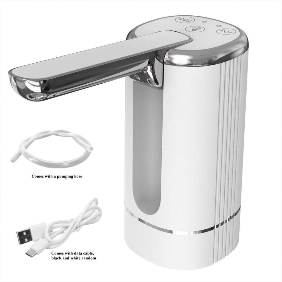 Foldable 3-Button Electric Water Dispenser, Rechargeable Electric Water Pump, Suitable For 5 Gallon Water Jugs, Water Dispensing Tool For Restaurant Kitchen, Can Be Used In Gatherings, Parties, Camping And Other Occasions - Multicolor - View 1