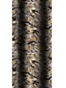 1件装女士时尚波西米亚水墨画棕色大理石纹印花面纱头巾，休闲街头风日常佩戴头巾 - 彩色 - 查看 2