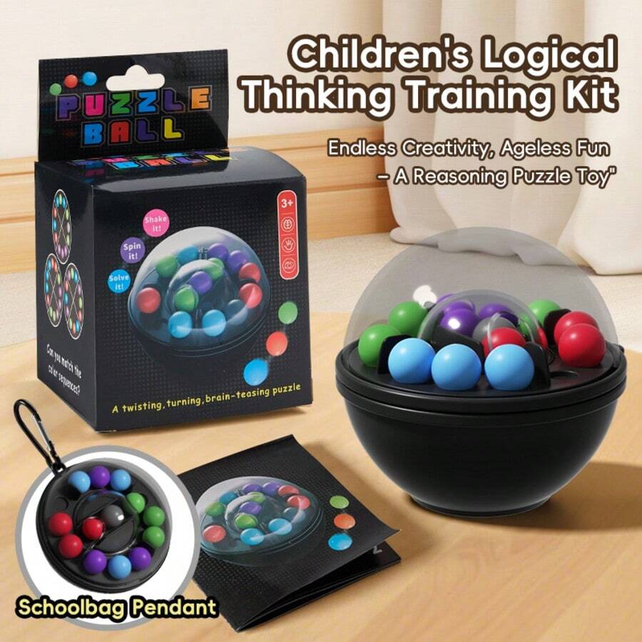 Đồ chơi xếp hình hạt xoay 3D - Tăng cường chức năng não bộ, phát triển tư duy logic và khả năng tập trung cho bé trai và bé gái, món quà sinh nhật/lễ hội/Giáng sinh lý tưởng.