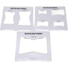 Plantilla de Enrutador para Carpintería, 3 uds., Plantilla de Incrustación, Enrutador, Plantillas Decorativas para Piezas de Carpintería, Accesorios - 1 - Ver 1