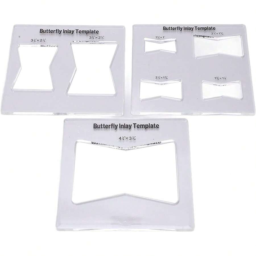 Plantilla de Enrutador para Carpintería, 3 uds., Plantilla de Incrustación, Enrutador, Plantillas Decorativas para Piezas de Carpintería, Accesorios - 1 - Ver 1