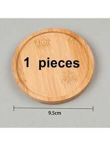 6pcs Bamboo Coaster Set With Holder, Suitable For Coffee Table, Wooden Coasters For Potted Plants, Tabletop Protection, Housewarming Gifts, Square/Round Bamboo Coasters For Flower Pots, Beverage Trays, Tabletop Plant Protection, Home Office Decor, DIY Mosaic Bamboo Coasters, Blank Pedestal Trays, Drink Coasters, Plant Coasters, Art Plates (6pcs Set, Mosaic Not Included) - Multicolor - View 19