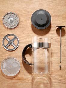 Coffee Pot. Teapot. French Press Coffee Filter. Brewing Tea And Coffee. French Press Coffee Pot. All-In-One Kettle For Brewing Tea And Coffee. French Press. Dreg Separation, Espresso Extractor. - Multicolor - View 11