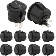 20 interruptores 2 pines, interruptor basculante redondo pequeño de encendido/apagado de 2 posiciones KCD11 Accesorios para electrodomésticos para equipos industriales Interruptores electrodomés - 1 - Ver 1