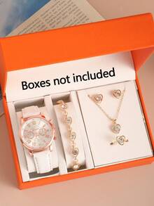 1/10pcs Women's Fashion Simple Three-Eye Roman Scale Dial Quartz Wrist Watch (No Box)