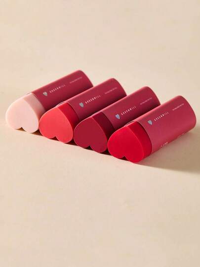 5pcs Valentine's Day Red Heart Gradient Eraser - Residue-Free PVC Pencil Cap, No Markings For Drawing, Writing, Art & Supplies - Valentine's Day And Christmas Gift (Pink To Red Code)