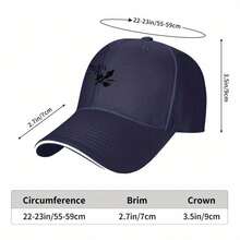 1pc Navy Blue Baseball Cap With Water Sports Graphic - Breathable Polyester, Lightweight & Machine Washable, Perfect For Surfing, Wakeboarding & Water Enthusiasts, Urban Style Hat For All Seasons, Water Sports Gear| Sporty Cap Design| Durable Headgear - màu đen - Xem 5