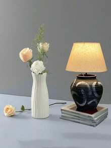 1 pieza Jarrón de plástico indestructible de diseño creativo para bodas, fiestas, festivales, decoración del hogar, jarrones de rosquilla, arreglos florales, decoración de mesa de comedor, adecuado para bodas, hoteles, restaurantes, fiestas - Multicolor - Ver 5