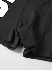 Men's Black Elephant Trunk Pouch Underwear With Numeric "67" & Graphic Print, Comfortable Breathable Stretchy Everyday Boxer Briefs - Black - View 4