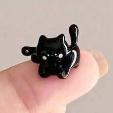 Kitten Ear Cuff Personality Ear Clip - 貓咪耳骨夾(白色) - 查看 6