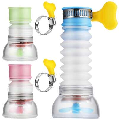 3 Piezas Filtro De Agua Para Grifo Con Purificador Activado Filtro Giratorio Para Cocina Y BañO Boquilla Antisalpicaduras Para Agua Suave Y Limpia