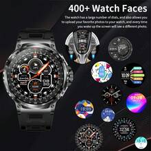 El nuevo smartwatch LIGE tiene talla grande de 100 modos deportivos, batería de gran capacidad de 710 mAh, cronómetro para correr, llamada inteligente, recepción de llamadas, alarma, recordatorio de sedentarismo, monitoreo de sueño resistente al agua y es un reloj multifuncional y de moda para hombres - Negro - Ver 6