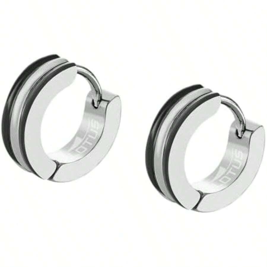 Lotus Style Ls2151-4/1 Pendientes Acero Inoxidable 316L, Hombre, Talla Única, Plateado(default) - Multicolor - Ver 1