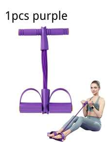 4-Tube Resistance Bands With Foot Pedal, 8-Shaped Fitness Resistance Bands With Handles For Abdominal/Waist/Arm/Leg Exercises, Multi-Functional Foot Pedal Power Booster, Yoga Fitness Equipment, Weight Loss Training, Resistance Band Fitness Accessories, Workout, Gym, Home Exercise, Stretch Fitness, Resistance Bands, Perfect Gift For Loved Ones On Halloween And Christmas - Multicolor - View 12