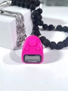 LED Display Screen, Elegant Appearance, Rhinestone Finger Counter, Easy To Wear On Hand, Suitable For Prayer Counting, Exercise Counting, Knitting Counting, Etc. - Multicolor - View 9