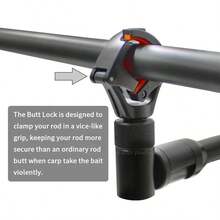 Carp Fishing Accessories Rod Rest Butt LockRest Rod Pod For Rod Pods Bank Sticks Coarse Fishing Tackle Equipment - Black - View 5