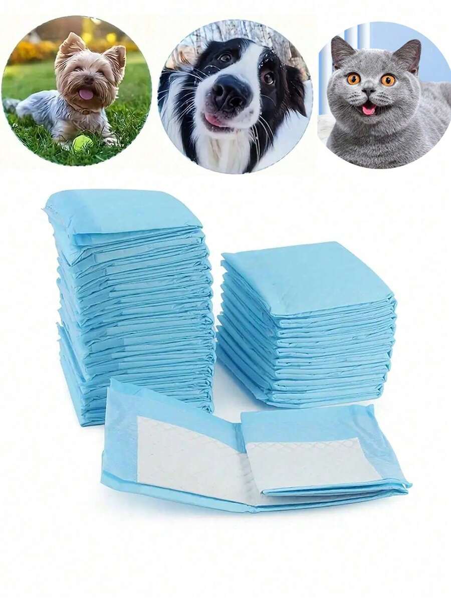20PCS/100PCS Alas Hewan Peliharaan untuk Kucing dan Anjing, Popok Anjing, Popok Hewan Peliharaan Sekali Pakai - 20 buah - View 1