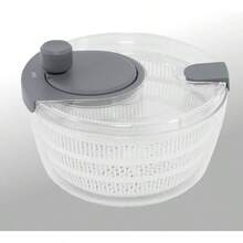 Spinner para ensaladas, 4.2 cuartos de galn, apto para lavaplatos, lavadora de frutas y colador de verduras, colador, tazn para servir y tapa de bloqueo, plstico resistente - inicial - Ver 7