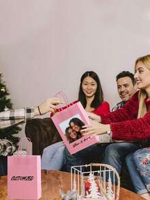 1/5/10pcs Custom Gift Bags With Handles, Reusable Paper Bags, Small/Medium Size, Commercial Use, Retail Product Bags, Birthday Party Gift Bags, Wedding Gift Bags, Party Favor Bags, Minimalist & Stylish, Customizable, Personalized, Anniversary Exclusive - Multicolor - View 3