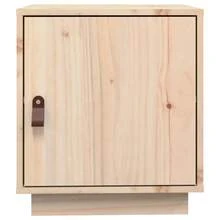 Stolik nocny vidaXL 40x34x45 cm z litej sosny - Czarne - Zobacz 6
