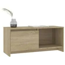 Mobile porta TV vidaXL Sonoma rovere 90 x 35 x 40 cm in legno composito - Cammello - Visualizzare 4