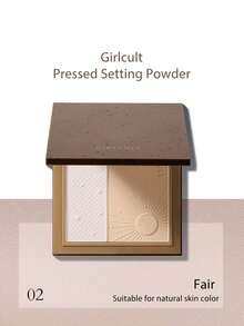 GIRLCULT Phấn phủ nén 02 Fair | Peach Chiffon Haze | Frosted Sugar Refraction | Rose Gold Foil Glow | Kết cấu Airy Breathe | Hạt làm mờ thực vật | Sản phẩm thiết yếu bỏ túi cho bữa tiệc | Bộ quà tặng thuần chay ngày lễ | 13,2g/0,47oz - 02 Hội chợ - Xem 2